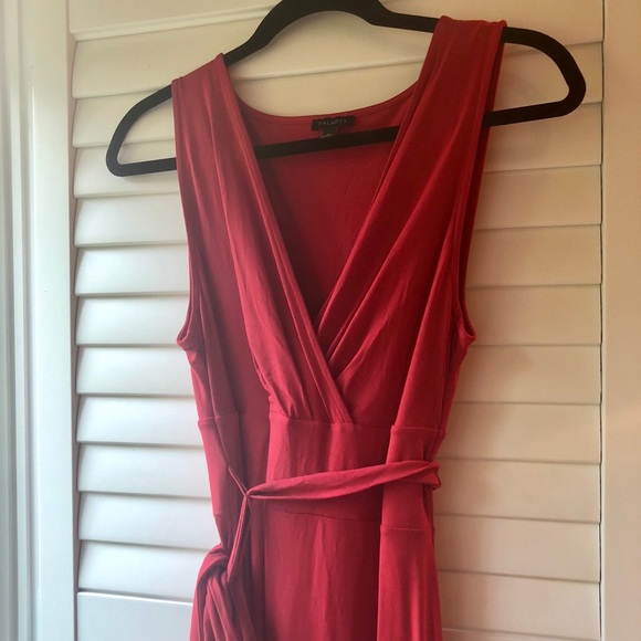 Talbots NWOT Fit & Flare Wrap Sleeveless Dress M - Picture 4 of 5